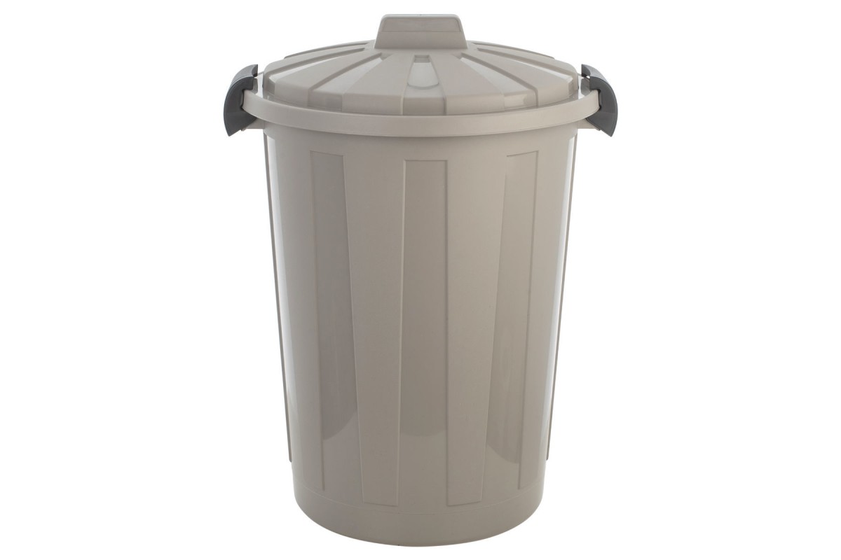 ESTIA ΚΑΔΟΣ ΑΠΟΡΡΙΜΑΤΩΝ OUTBIN ΕΞΩΤΕΡΙΚΟΥ ΧΩΡΟΥ ΠΛΑΣΤΙΚΟΣ ΜΕ ΚΑΠΑΚΙ 60lt ΓΚΡΙ