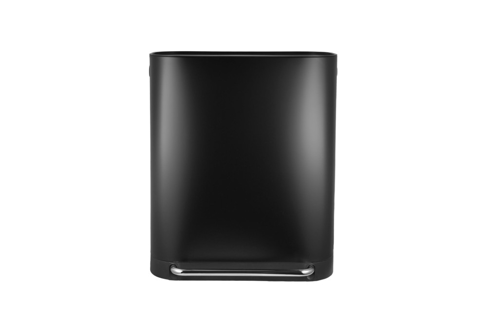 ESTIA ΚΑΔΟΣ ΑΠΟΡΡΙΜΑΤΩΝ DUOPRIME  SOFT CLOSE 60lt ΜΕ ΔΥΟ ΔΟΧΕΙΑ 30&30lt ΜΑΥΡΟΣ