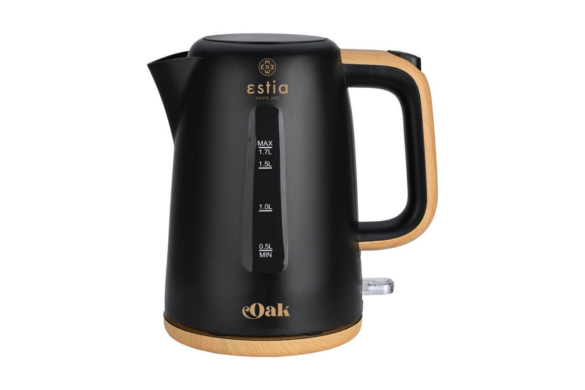 ESTIA ΒΡΑΣΤΗΡΑΣ OAK ΠΛΑΣΤΙΚΟΣ 2200w 1.7lt ΜΑΥΡΟΣ