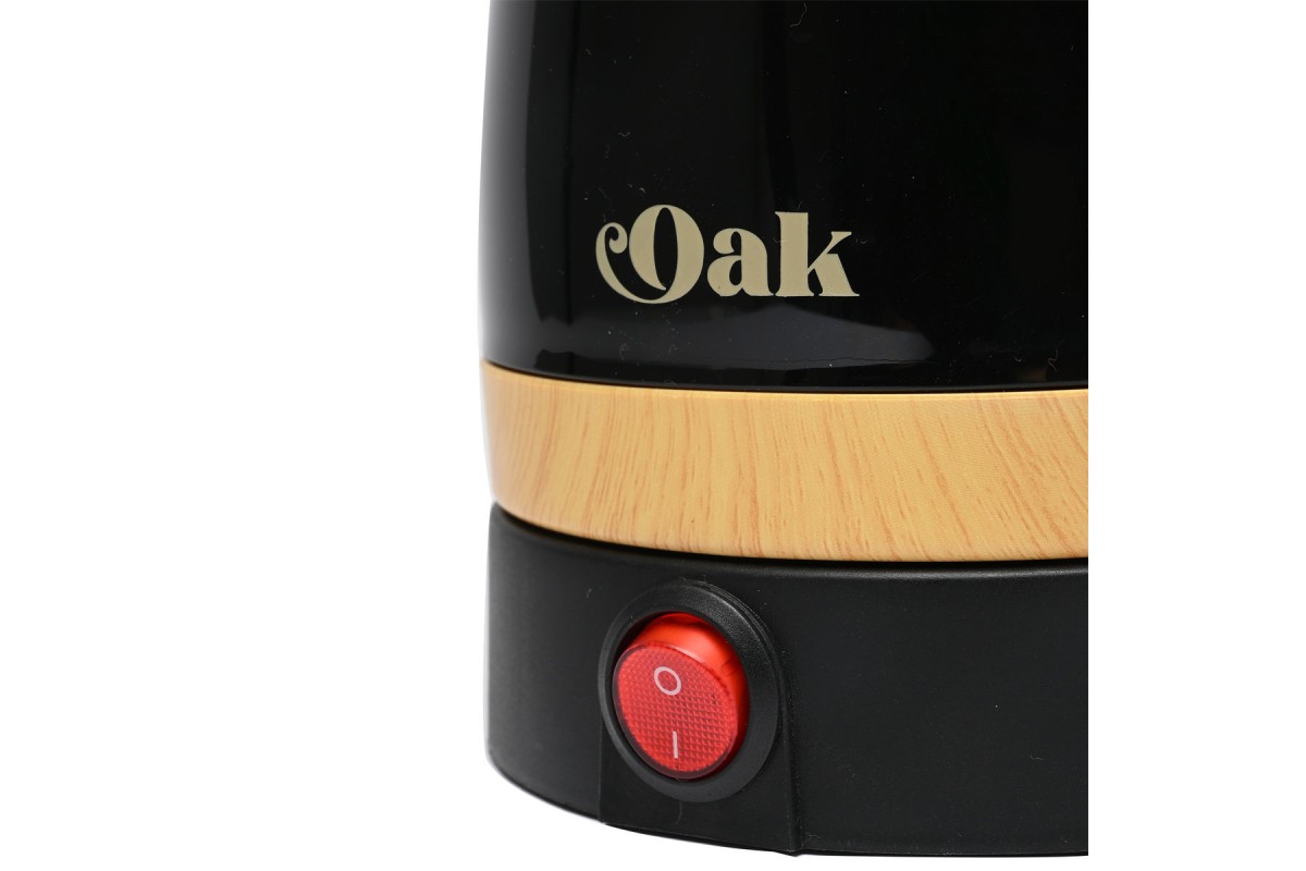 ESTIA ΗΛΕΚΤΡΙΚΟ ΜΠΡΙΚΙ OAK 800w ΜΕ ΑΠΟΣΠΩΜΕΝΗ ΒΑΣΗ 360° ΜΑΥΡΟ