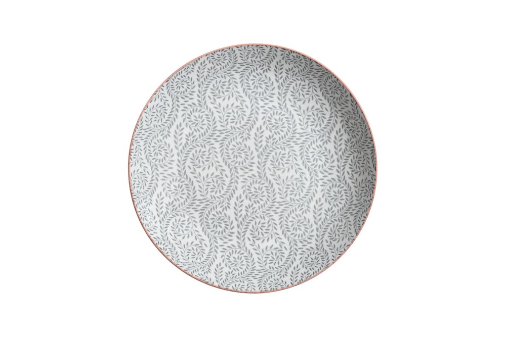 ESTIA ΠΙΑΤΟ ΒΑΘΥ VINES ΠΟΡΣΕΛΑΝΙΝΟ 21cm