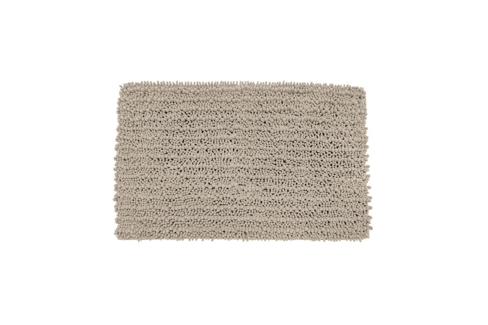 ESTIA ΤΑΠΕΤΟ ΜΠΑΝΙΟΥ SHAGGY 80x50cm ΠΟΛΥΕΣΤΕΡΑ TAUPE