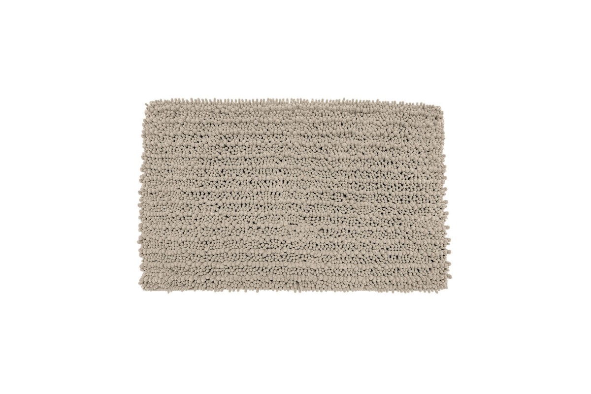 ESTIA ΤΑΠΕΤΟ ΜΠΑΝΙΟΥ SHAGGY 80x50cm ΠΟΛΥΕΣΤΕΡΑ TAUPE