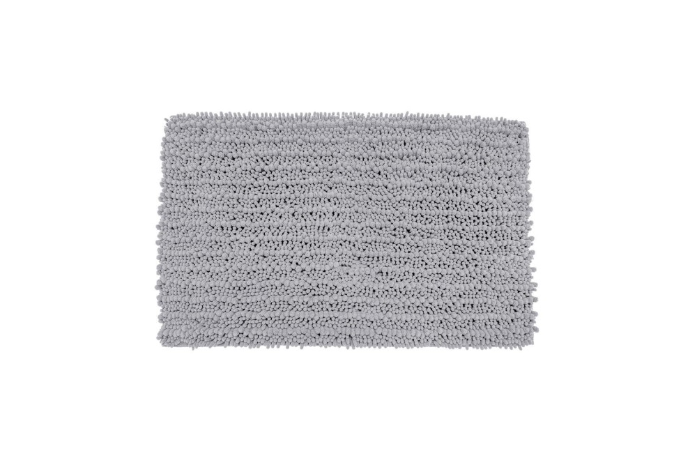 ESTIA ΤΑΠΕΤΟ ΜΠΑΝΙΟΥ SHAGGY 80x50cm ΠΟΛΥΕΣΤΕΡΑ ΓΚΡΙ ΑΝΟΙΧΤΟ