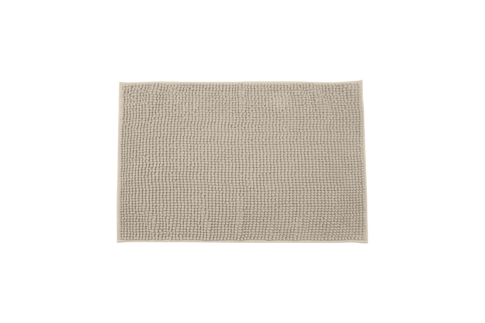 ESTIA ΤΑΠΕΤΟ ΜΠΑΝΙΟΥ BEADS 80x50cm ΠΟΛΥΕΣΤΕΡΑ TAUPE