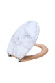 ESTIA ΚΑΠΑΚΙ ΛΕΚΑΝΗΣ MARBLE ΜΕ ΜΕΝΤΕΣΕΔΕΣ ΑΠΟ ΚΡΑΜΑ ΨΕΥΔΑΡΓΥΡΟΥ