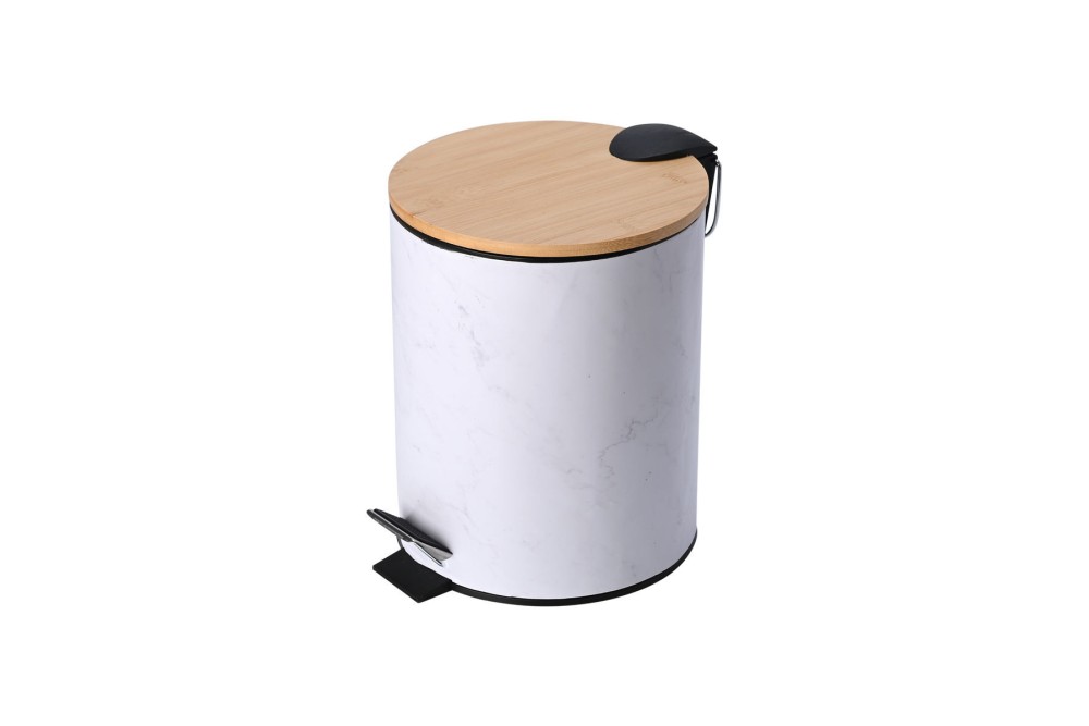 ESTIA ΧΑΡΤΟΔΟΧΕΙΟ ΜΠΑΝΙΟΥ MARBLE SOFT CLOSE 5lt