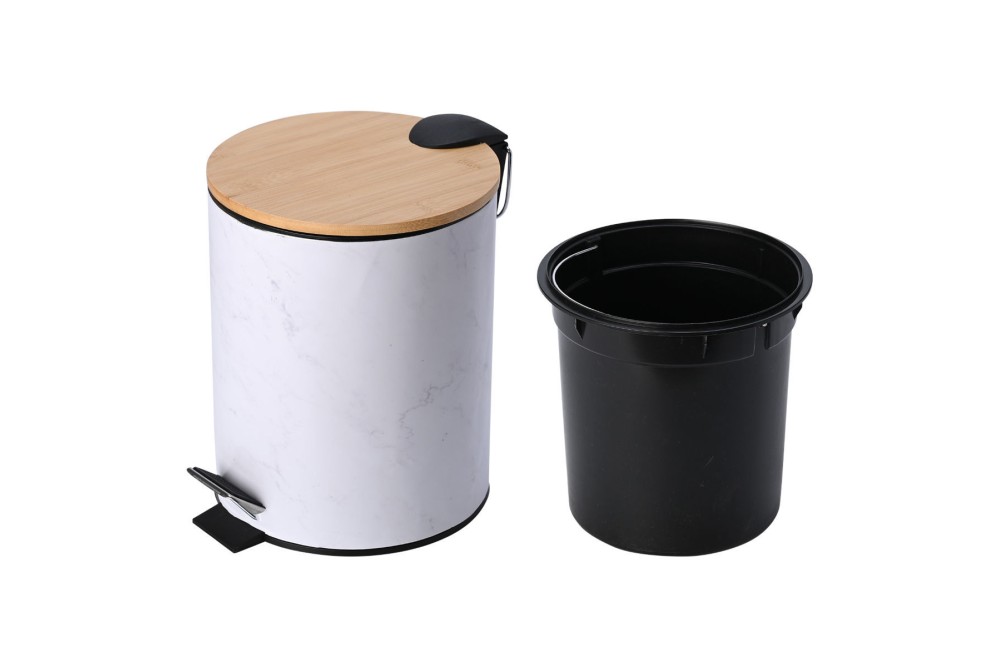 ESTIA ΧΑΡΤΟΔΟΧΕΙΟ ΜΠΑΝΙΟΥ MARBLE SOFT CLOSE 5lt