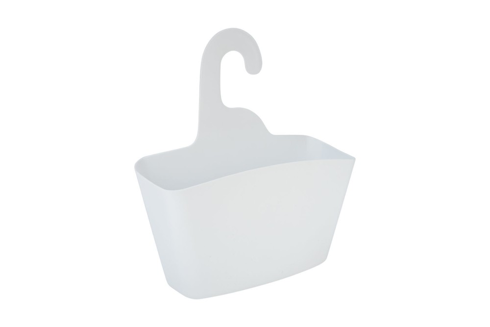 ESTIA ΘΗΚΗ ΟΡΓΑΝΩΣΗΣ ΜΠΑΝΙΟΥ ΚΡΕΜΑΣΤΗ 24x7x25cm ΛΕΥΚΗ