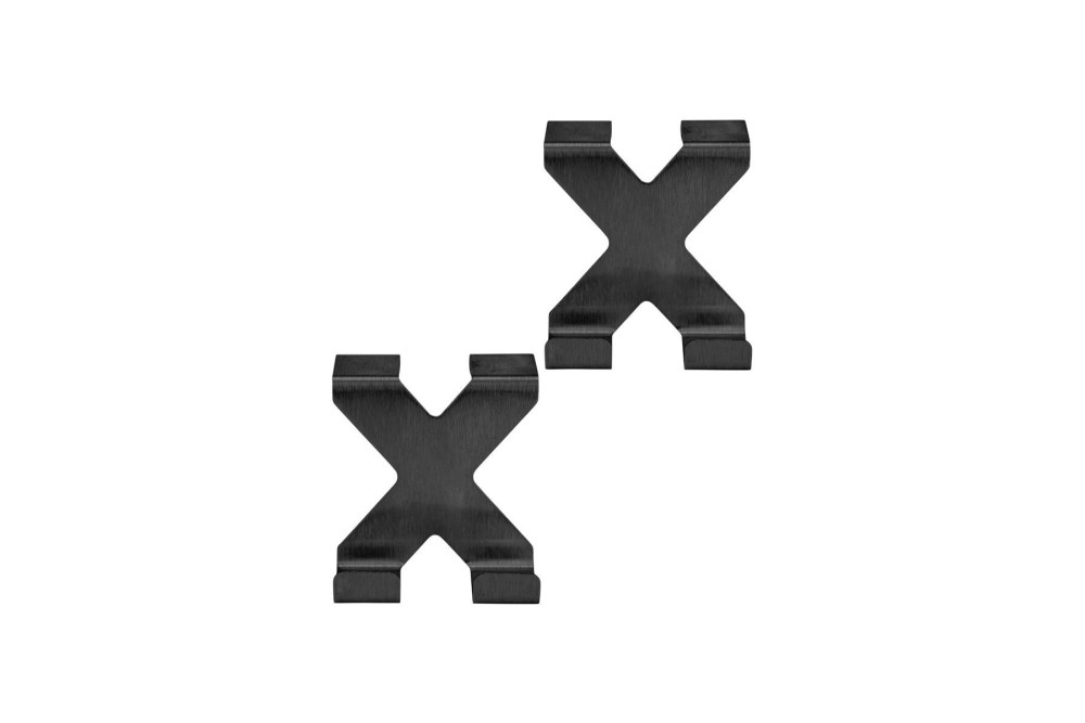 ESTIA ΚΡΕΜΑΣΤΡΑ ΔΙΠΛΗ ΜΕΤΑΛΙΚΗ ΜΑΥΡΗ ΣΕΤ 2 TEM.