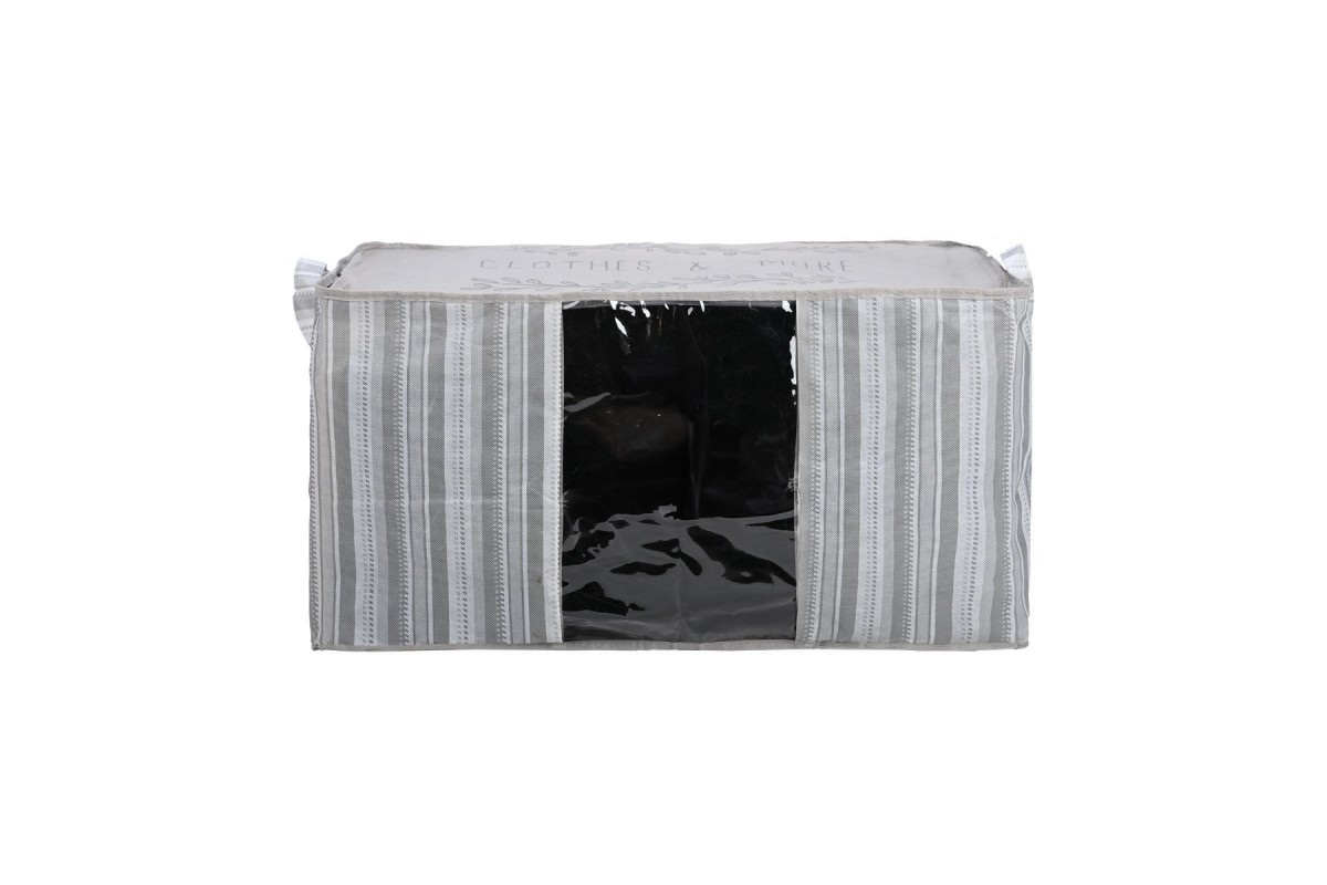 ESTIA ΘΗΚΗ ΑΠΟΘΗΚΕΥΣΗΣ NON WOVEN ΥΦΑΣΜΑΤΙΝΗ 50x40x30cm ΜΕ ΠΑΡΑΘΥΡΟ IVORY ESTIA ΘΗΚΗ ΑΠΟΘΗΚΕΥΣΗΣ NON WOVEN ΥΦΑΣΜΑΤΙΝΗ 50x40x30cm ΜΕ ΠΑΡΑΘΥΡΟ IVORY