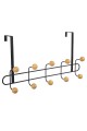 ESTIA ΚΡΕΜΑΣΤΡΑ ΠΟΡΤΑΣ ΜΕΤΑΛΛΙΚΗ 52x7.5x23cm 10 ΘΕΣΕΩΝ ΜΑΥΡΗ