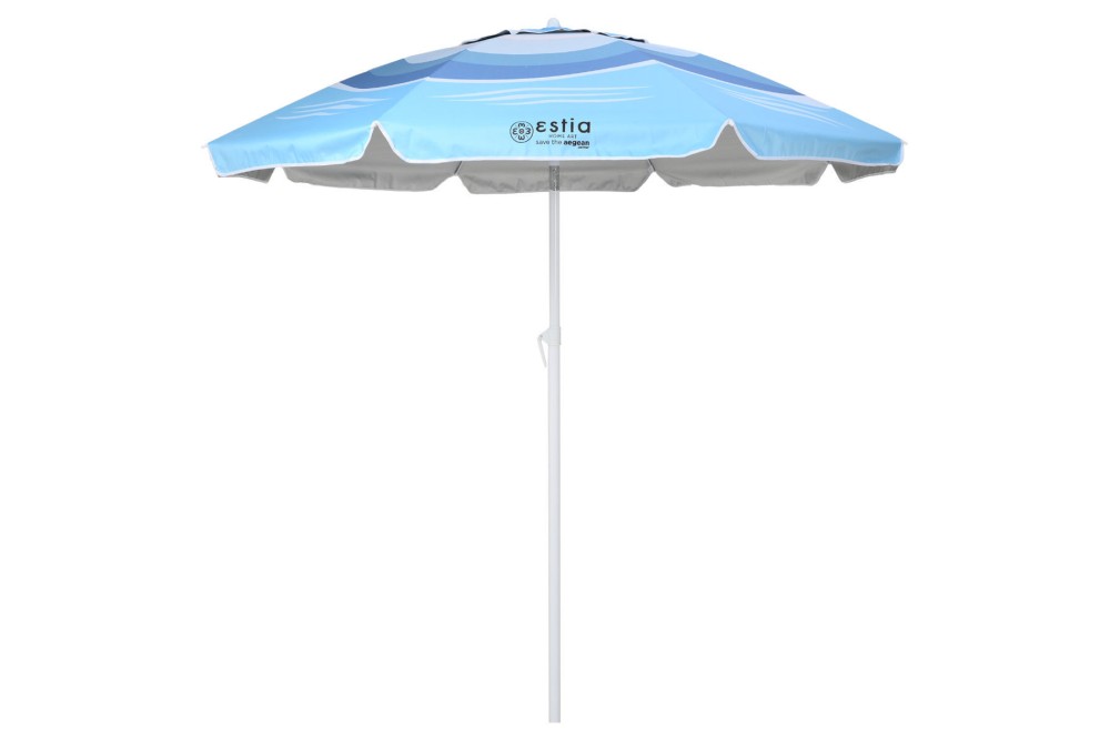 ESTIA ΟΜΠΡΕΛΑ ΘΑΛΑΣΣΗΣ SERENE SHORES ΜΕ ΠΡΟΣΤΑΣΙΑ UPF 50+ ΑΛΟΥΜΙΝΙΟΥ 2m