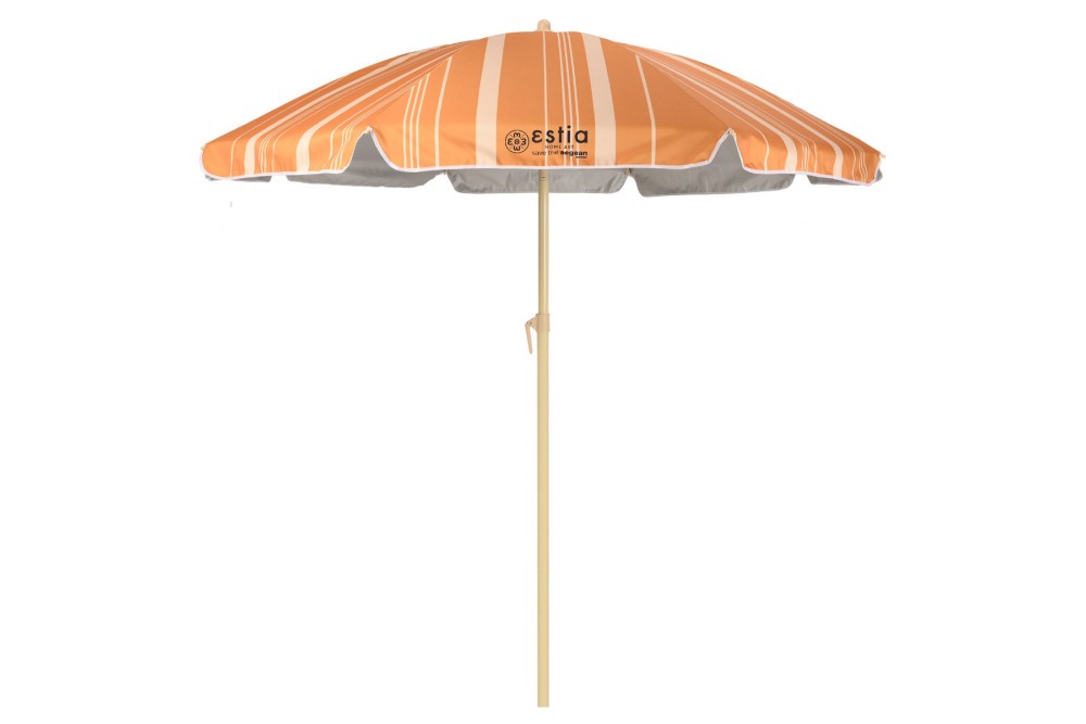 ESTIA ΟΜΠΡΕΛΑ ΘΑΛΑΣΣΗΣ SUNSCAPE MIRAGE ΜΕ ΠΡΟΣΤΑΣΙΑ UPF 50+ ΜΕΤΑΛΛΙΚΗ 2m