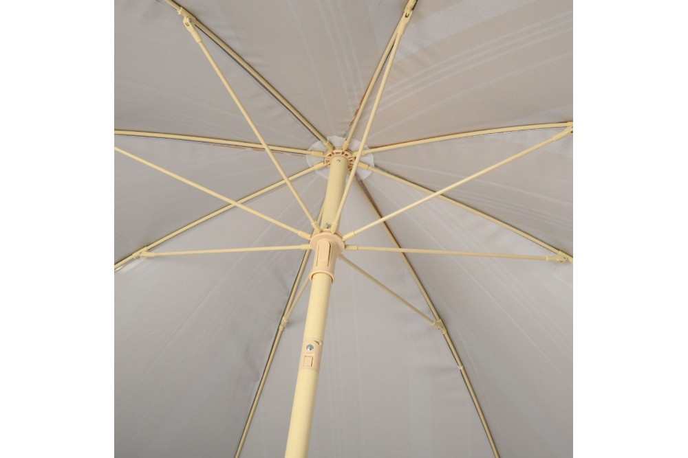 ESTIA ΟΜΠΡΕΛΑ ΘΑΛΑΣΣΗΣ SUNSCAPE MIRAGE ΜΕ ΠΡΟΣΤΑΣΙΑ UPF 50+ ΜΕΤΑΛΛΙΚΗ 2m