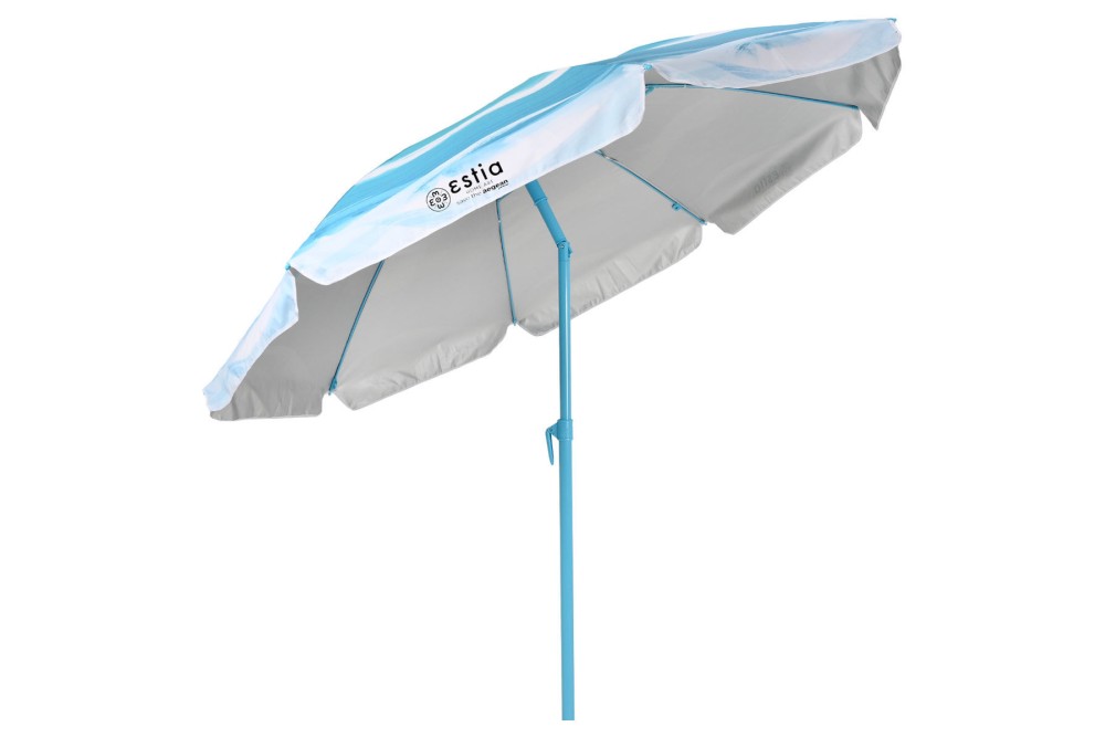 ESTIA ΟΜΠΡΕΛΑ ΘΑΛΑΣΣΗΣ TRANQUIL TIDES ΜΕ ΠΡΟΣΤΑΣΙΑ UPF 50+ ΜΕΤΑΛΛΙΚΗ 2m