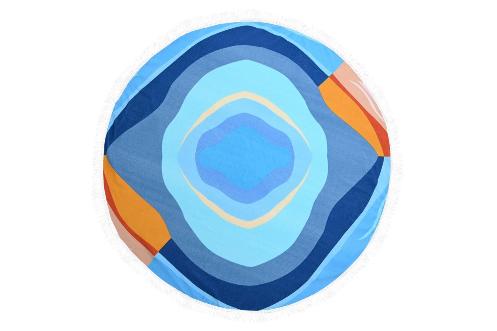 ESTIA ΠΕΤΣΕΤΑ ΘΑΛΑΣΣΗΣ SERENE SHORES MICROFIBER ΣΤΡΟΓΓΥΛΗ 150cm