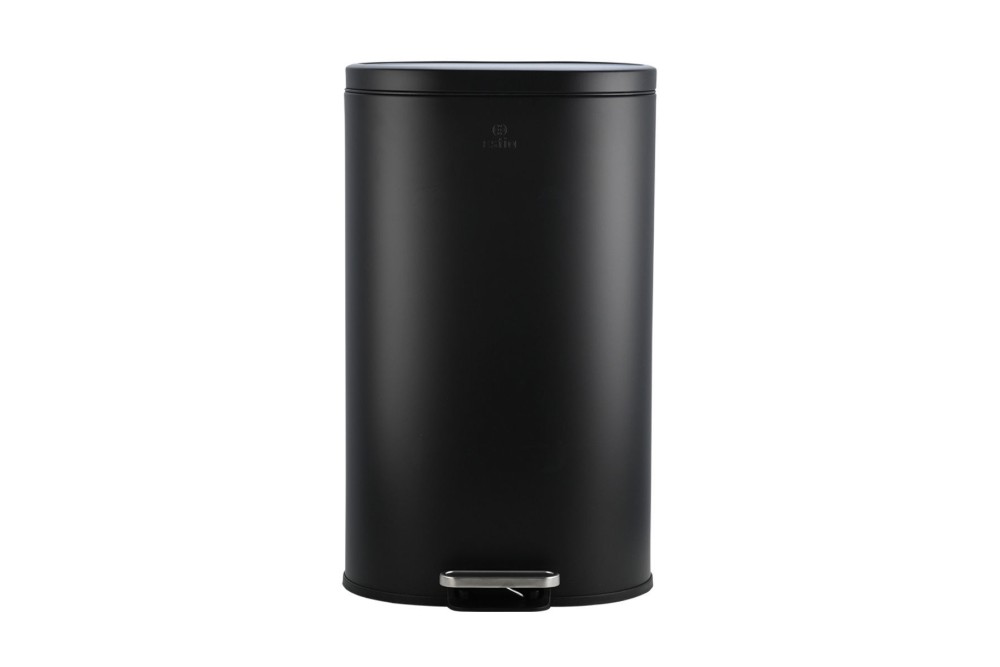 ESTIA ΚΑΔΟΣ ΑΠΟΡΡΙΜΑΤΩΝ OVOID SOFT CLOSE 30lt ΜΑΥΡΟΣ