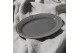 ESTIA ΠΙΑΤΕΛΑ ΟΒΑΛ ATHÉNÉE ΠΟΡΣΕΛΑΝΙΝΗ ΑΝΑΓΛΥΦΗ 25cm  GREY