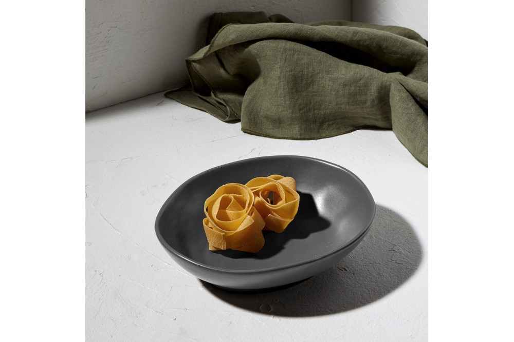 ESTIA ΠΙΑΤΟ ΒΑΘΥ MARE STONEWARE 22cm GRAPHITE