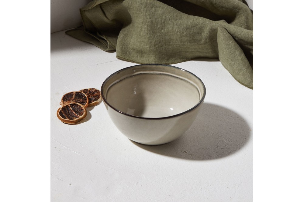 ESTIA ΜΠΟΛ DELINE STONEWARE 15cm DOVE