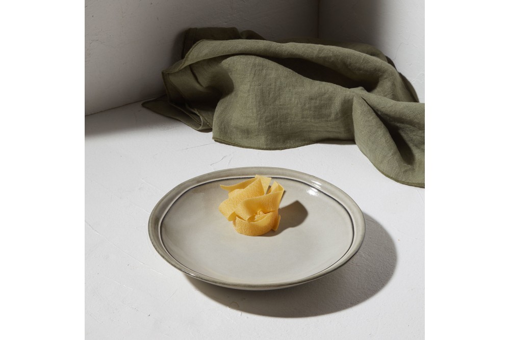 ESTIA ΠΙΑΤΟ ΒΑΘΥ DELINE STONEWARE 23cm DOVE