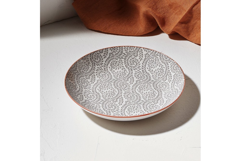 ESTIA ΠΙΑΤΟ ΒΑΘΥ VINES ΠΟΡΣΕΛΑΝΙΝΟ 21cm