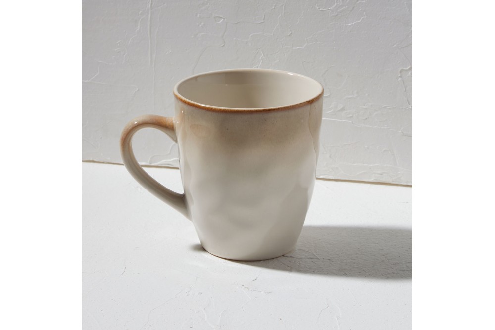 ESTIA ΚΟΥΠΑ ΚΑΦΕ VIGNETTE STONEWARE 400ml IVORY