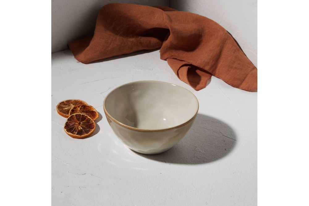 ESTIA ΜΠΟΛ VIGNETTE STONEWARE 15cm IVORY