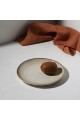 ESTIA ΠΙΑΤΟ ΡΗΧΟ VIGNETTE STONEWARE 21cm IVORY