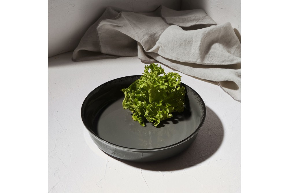 ESTIA ΣΑΛΑΤΙΕΡΑ ΚΑΘΕΤΗ PEARL ΠΟΡΣΕΛΑΝΙΝΗ 23cm GREY