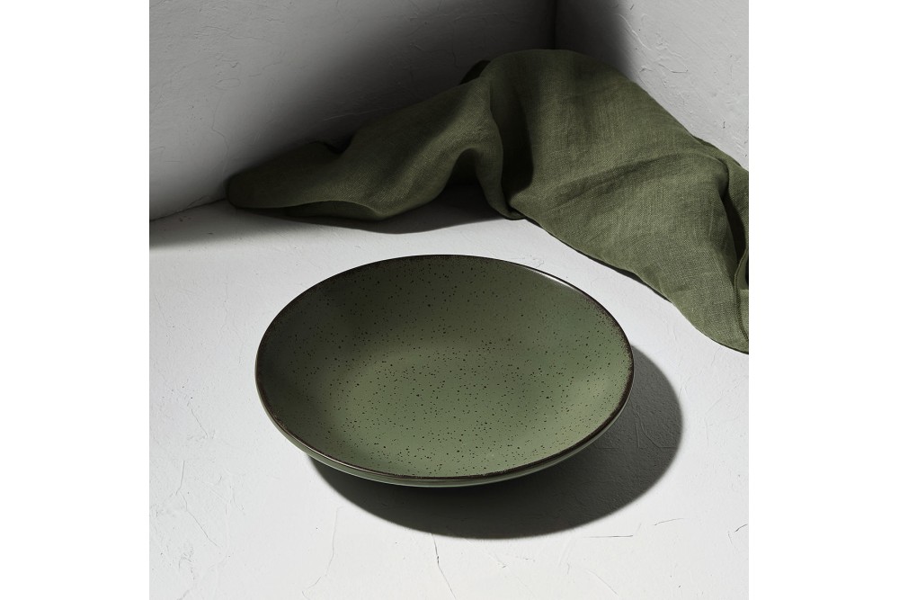 ESTIA ΠΙΑΤΟ ΒΑΘΥ TERRA ΠΟΡΣΕΛΑΝΙΝΟ 23cm GREEN