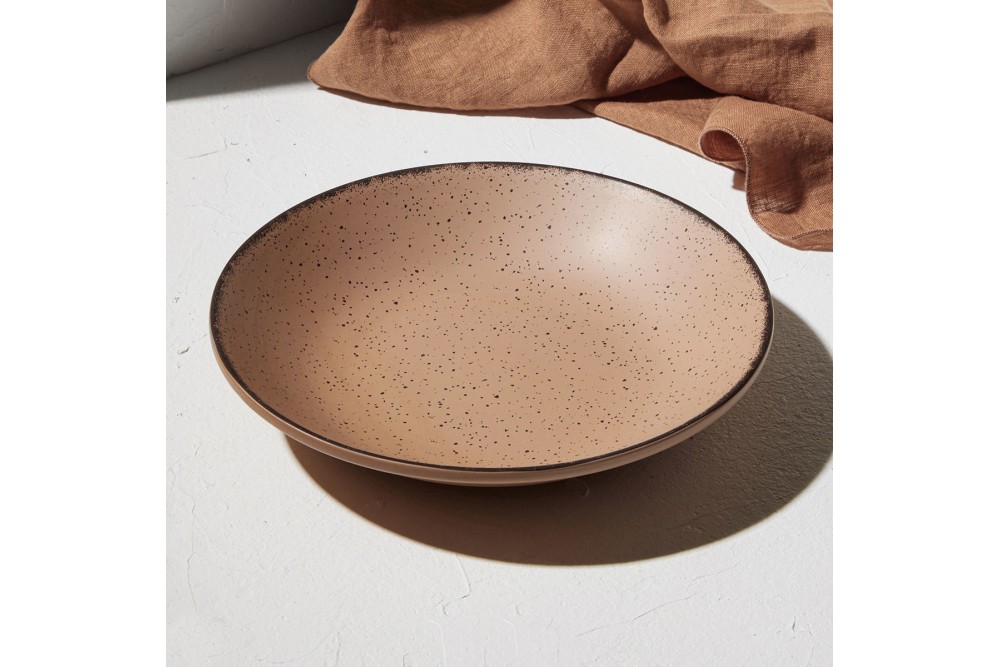 ESTIA ΠΙΑΤΟ ΒΑΘΥ TERRA ΠΟΡΣΕΛΑΝΙΝΟ 23cm SALMON