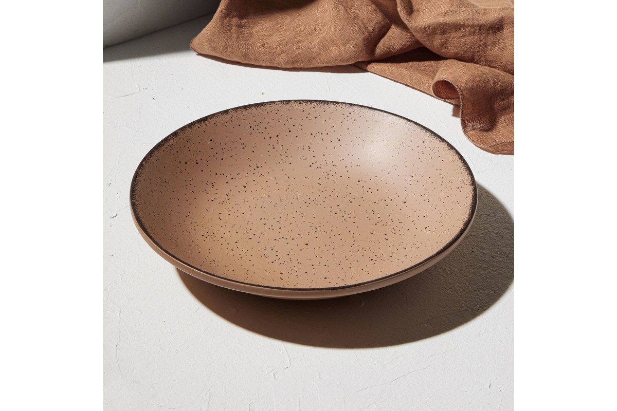 ESTIA ΠΙΑΤΟ ΒΑΘΥ TERRA ΠΟΡΣΕΛΑΝΙΝΟ 23cm SALMON