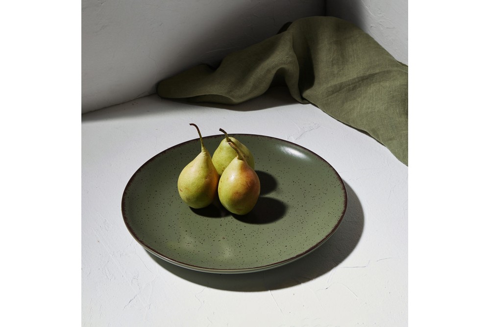 ESTIA ΠΙΑΤΟ ΡΗΧΟ TERRA ΠΟΡΣΕΛΑΝΙΝΟ 21cm GREEN