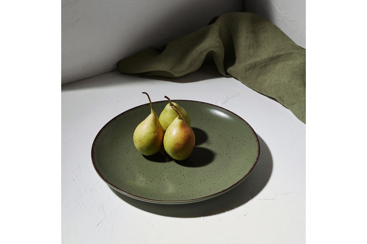 ESTIA ΠΙΑΤΟ ΡΗΧΟ TERRA ΠΟΡΣΕΛΑΝΙΝΟ 21cm GREEN