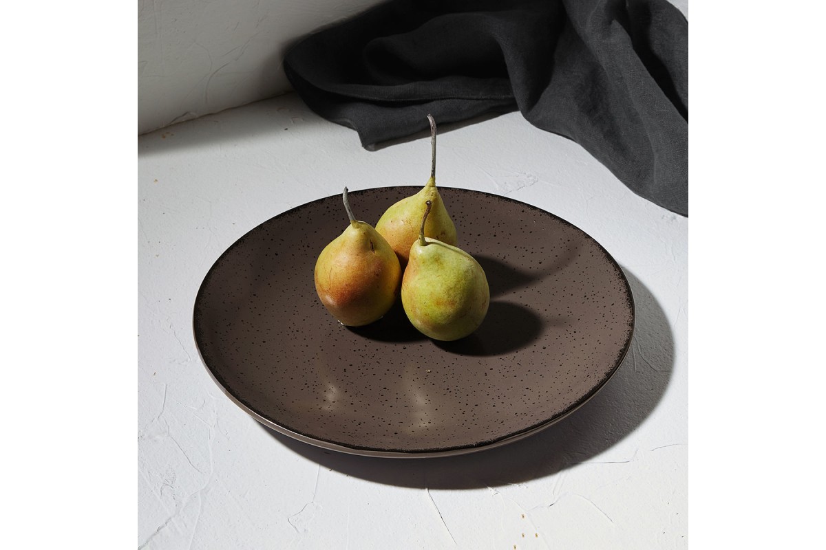 ESTIA ΠΙΑΤΟ ΡΗΧΟ TERRA ΠΟΡΣΕΛΑΝΙΝΟ 21cm GREY