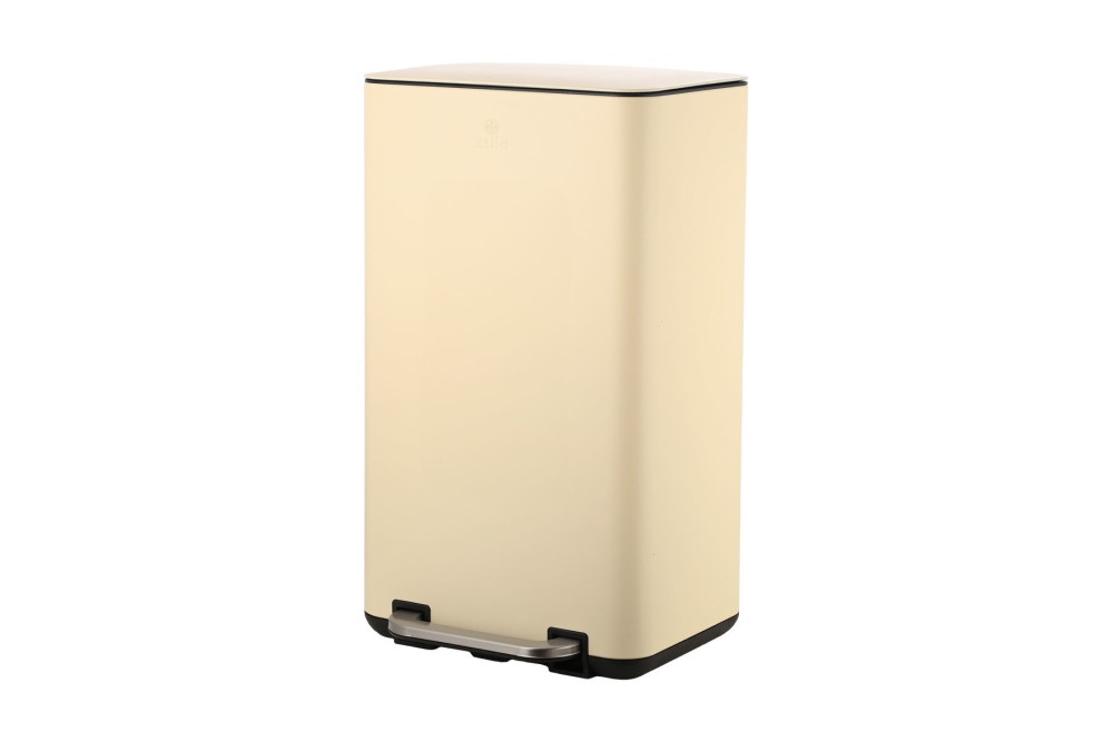 ESTIA ΚΑΔΟΣ ΑΠΟΡΡΙΜΑΤΩΝ CUBIC SOFT CLOSE 30lt IVORY