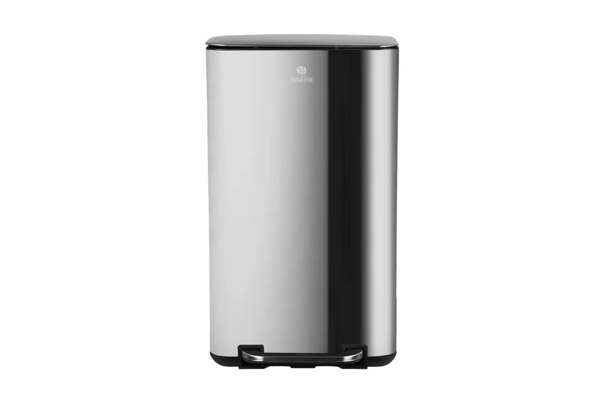 ESTIA ΚΑΔΟΣ ΑΠΟΡΡΙΜΑΤΩΝ CUBIC SOFT CLOSE 30lt ΙΝΟΞ