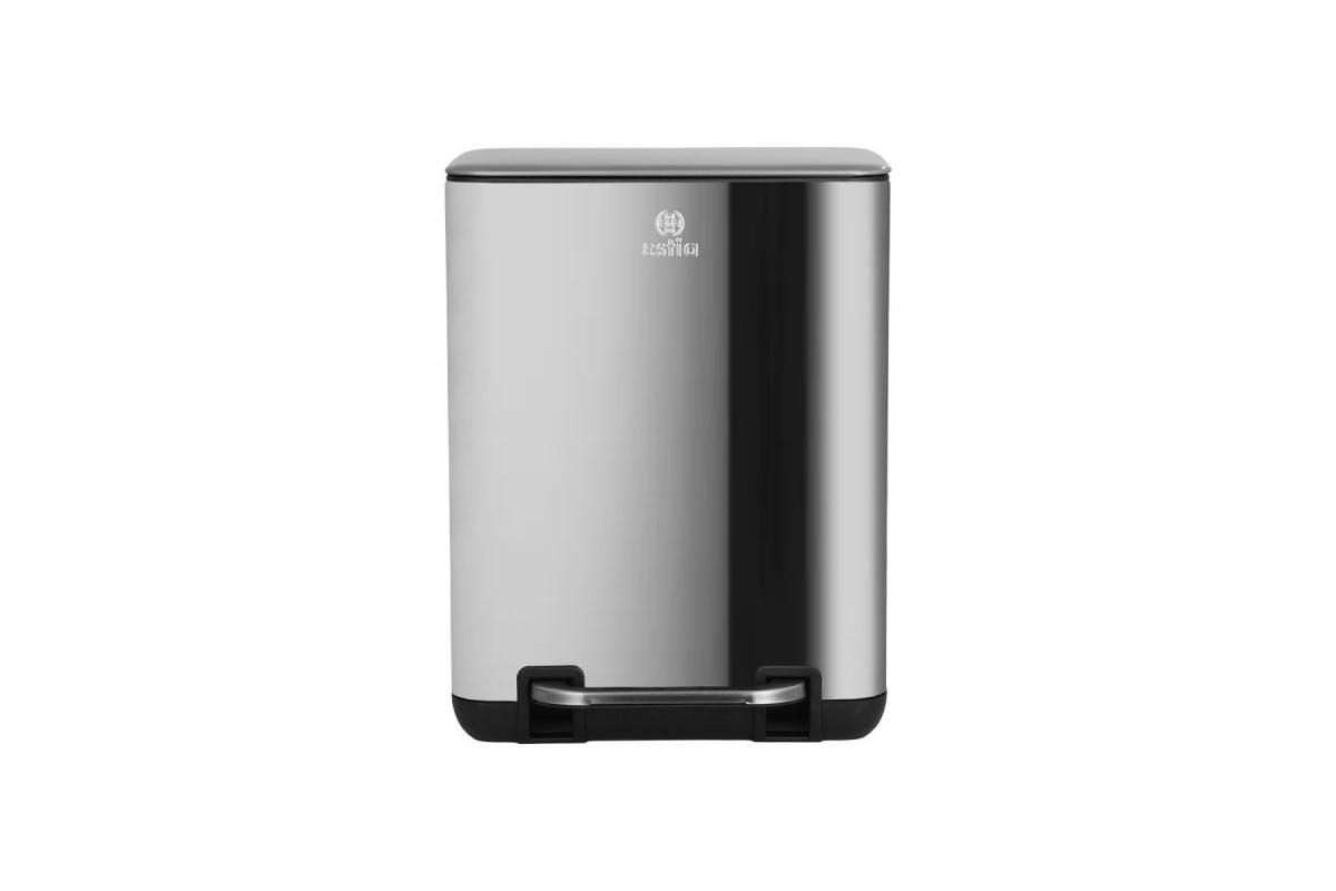 ESTIA ΧΑΡΤΟΔΟΧΕΙΟ ΜΠΑΝΙΟΥ CUBIC SOFT CLOSE 6lt ΙΝΟΞ