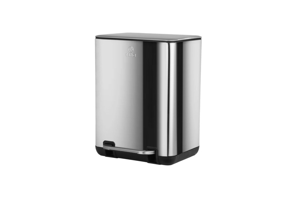 ESTIA ΧΑΡΤΟΔΟΧΕΙΟ ΜΠΑΝΙΟΥ CUBIC SOFT CLOSE 6lt ΙΝΟΞ