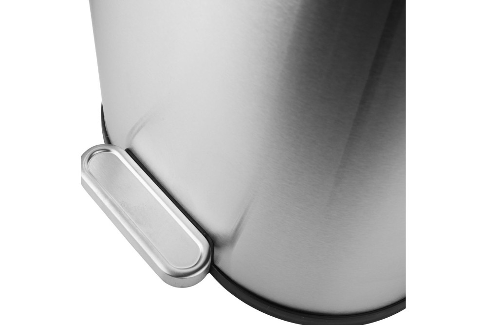 ESTIA ΧΑΡΤΟΔΟΧΕΙΟ ΜΠΑΝΙΟΥ OVOID SOFT CLOSE 6lt ΙΝΟΞ