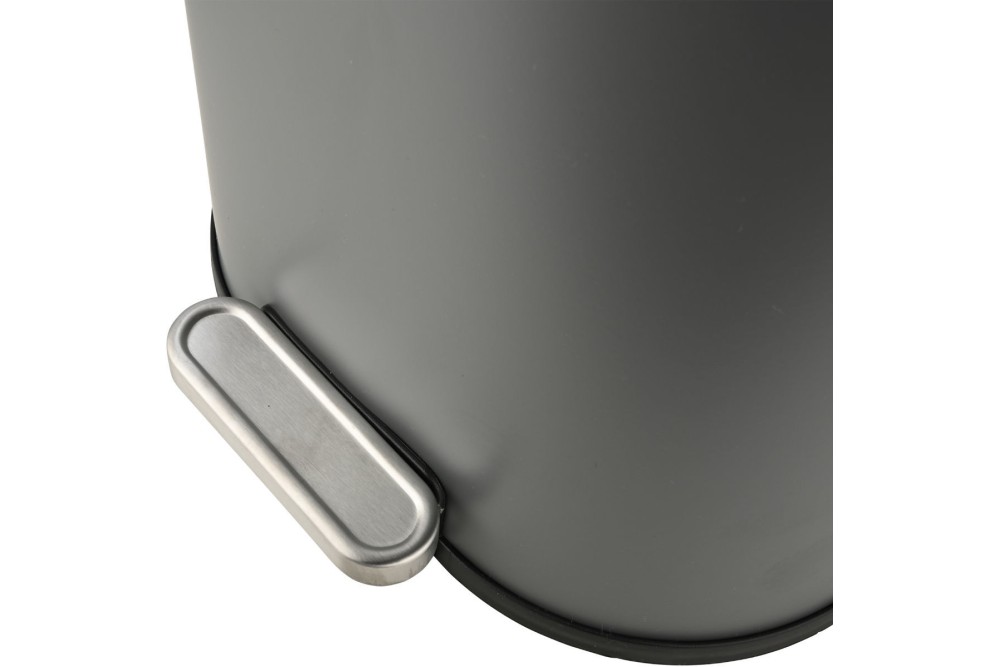 ESTIA ΧΑΡΤΟΔΟΧΕΙΟ ΜΠΑΝΙΟΥ OVOID SOFT CLOSE 6lt ΓΚΡΙ