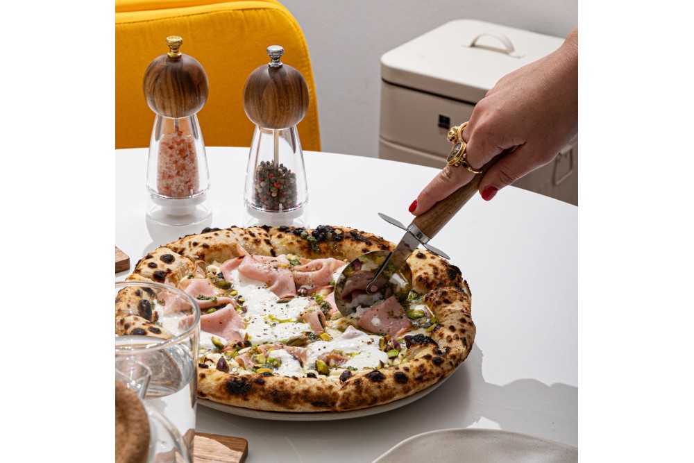 ESTIA ΡΟΔΑ ΚΟΠΗΣ ΠΙΤΣΑΣ ALLURE ΑΝΟΞΕΙΔΩΤΗ ΜΕ ΞΥΛΙΝΗ ΛΑΒΗ