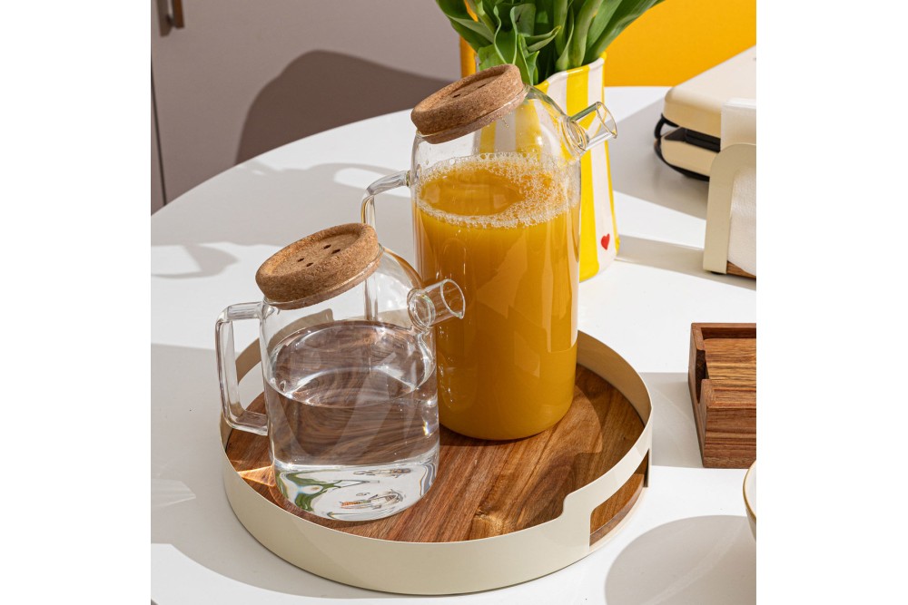 ESTIA ΚΑΝΑΤΑ ΓΥΑΛΙΝΗ 1200ml ΜΕ ΚΑΠΑΚΙ ΦΕΛΛΟΥ