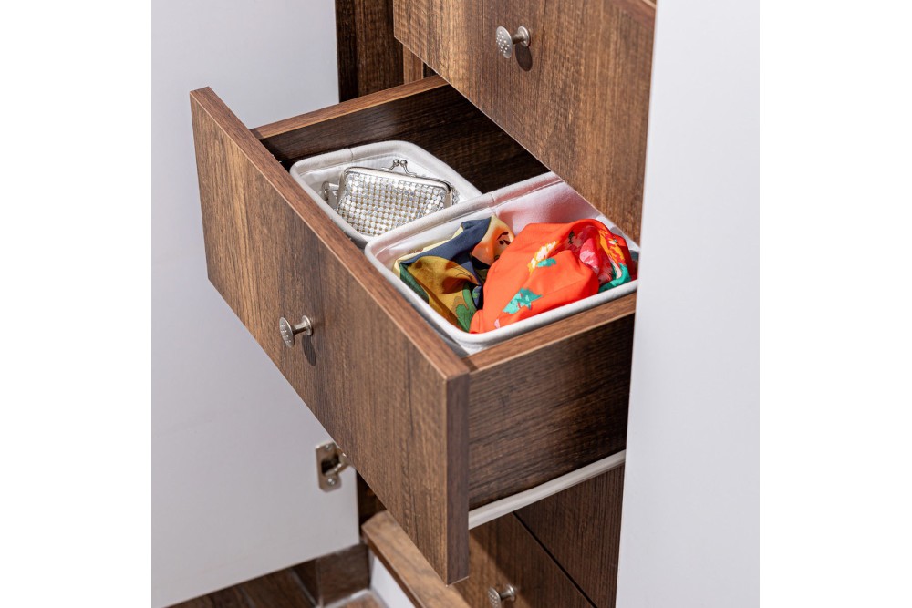 ESTIA ΚΟΥΤΙ ΑΠΟΘΗΚΕΥΣΗΣ & ΟΡΓΑΝΩΣΗΣ IVORY 13.5x12.5x10.5cm ME ΧΕΡΟΥΛΙΑ