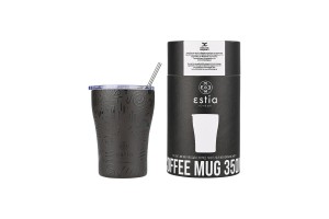 ESTIA ΘΕΡΜΟΣ COFFEE MUG SAVE THE AEGEAN 350ml NOIR ECHO