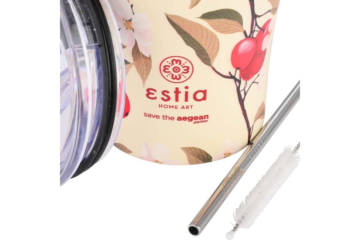 ESTIA ΘΕΡΜΟΣ COFFEE MUG SAVE THE AEGEAN 350ml SAKURA WHISPER