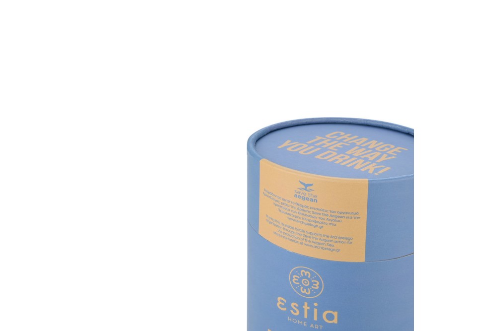 ESTIA ΘΕΡΜΟΣ COFFEE MUG SAVE THE AEGEAN 500ml DENIM BLUE