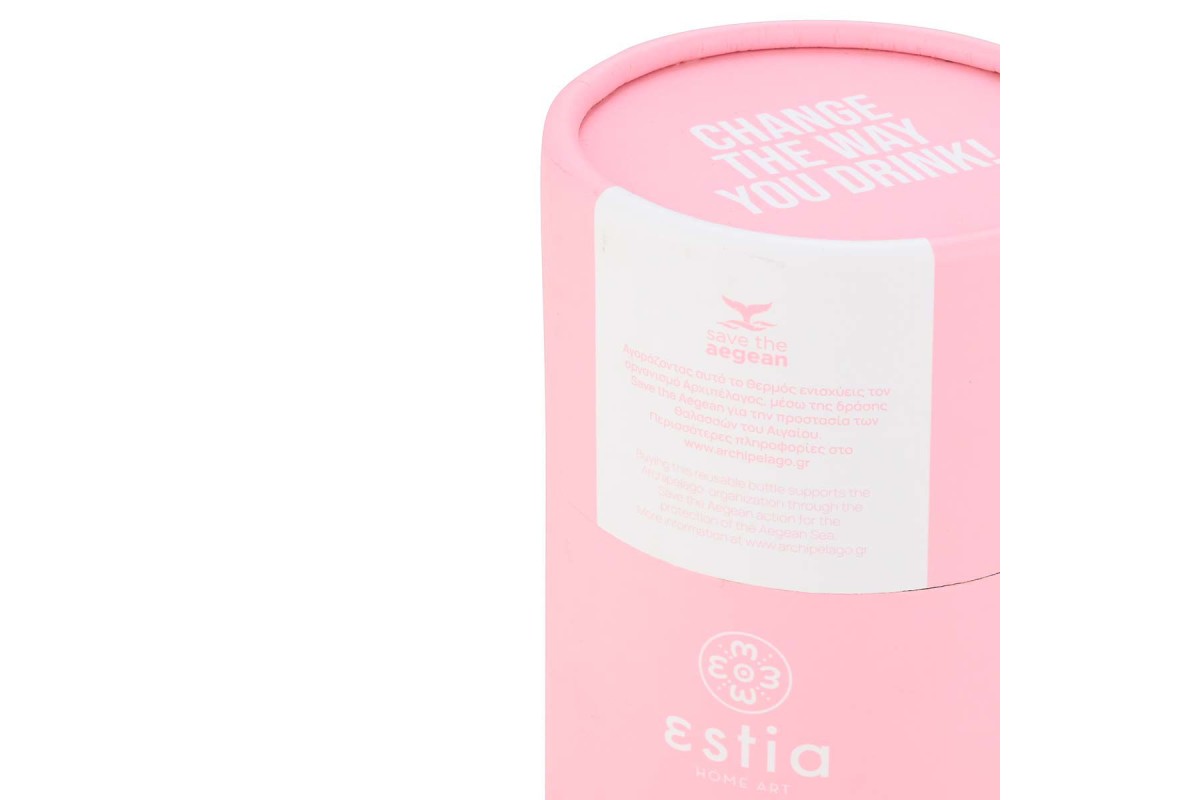 ESTIA ΘΕΡΜΟΣ TRAVEL CUP SAVE THE AEGEAN 300ml BLOSSOM ROSE